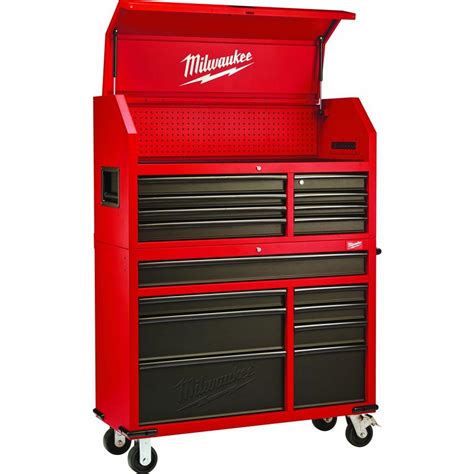 46 in 16-drawer steel tool chest and rolling cabinet set|milwaukee tool chest 16.